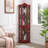 Lighted Corner Curio Cabinet With Tempered Glass Doors & Shelves - Elegant Cherry Display Case With Bulb For Living Room & Bedroom Décor- Cherry