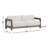 Montaigne 84'' Wide Straight Teak Loveseat with Cushions