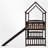 Twin Size Low Loft Bed With Slide-1225399311