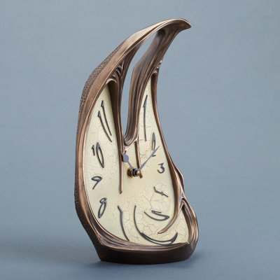multicolor Art Nouveau Melting Clock - 8394 made of multicolor