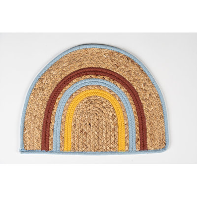Water Hyacinth Cotton Rope Arc Novelty Placemat