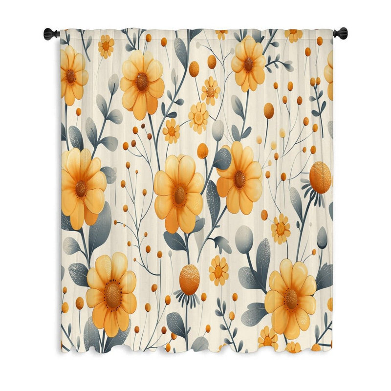 Panneau de rideau transparent Maidy, L 50 po x L 96 po