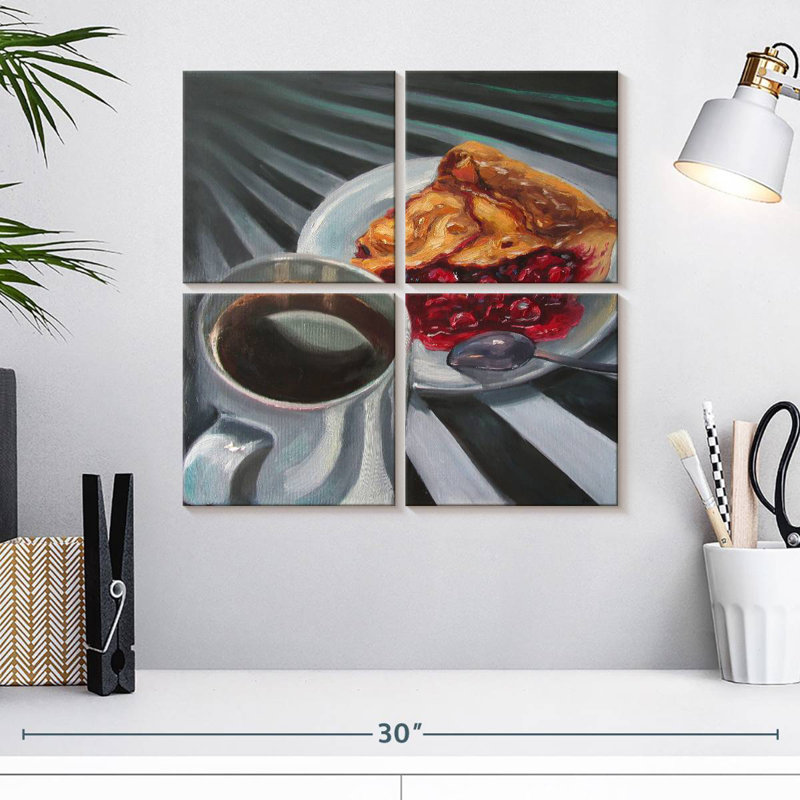 Tarte et café Yarlin, H 18 po x l 18 po