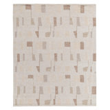 Scandinavian Silk Geometric Area Rug