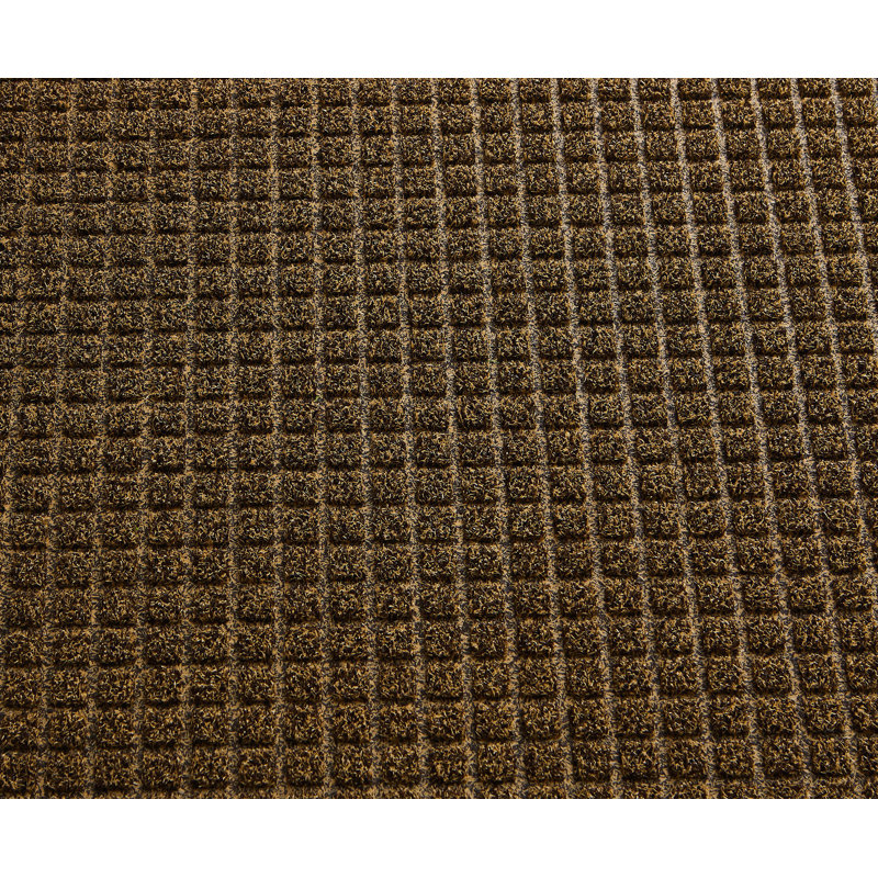 Tapis de porte extérieur antidérapant Afsah, l 36 po x P 60 po, Brun