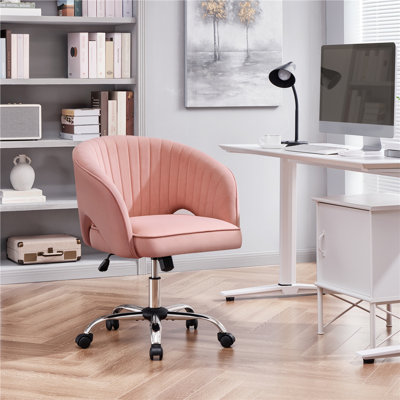 Swivel Office Task Chair with Adjustable Height and Padded Cushion