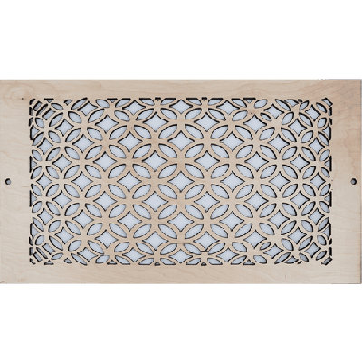 Stellar Air White Wall And Ceiling Registers - 2x8 (Duct Opening) 4x10 Overall Size - 3D Circles