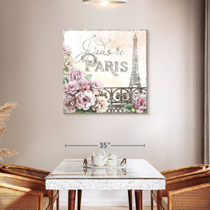 Nicci Paris Roses III, 36" H x 36" W