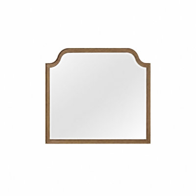 Tarrington Shaped Landscape Mirror - Almond