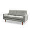 Causeuse à accoudoirs carrés en chenille 58 po Leilani-618547165