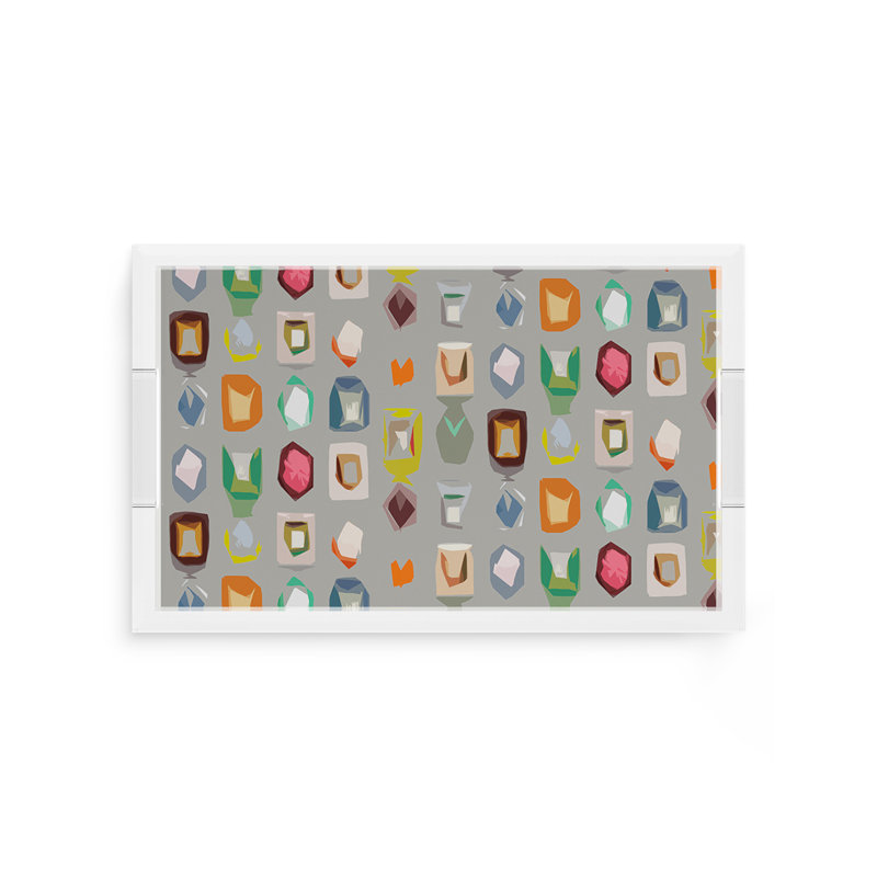 Colourpop Andre Acrylic Rectangle Decorative Tray, 12.5"W x 7.75"D x 2"H
