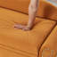 Chaise longue moderne en velours avec rangement, coussin lombaire avec accoudoir à gauche et décoration à clous pour plus de confort et de style-133234352