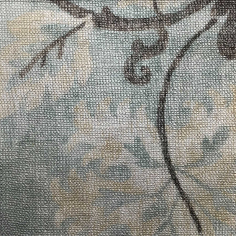 Ensemble de housse de couette décontracté classique chic bleu clair et brun Dalia, Bleu clair