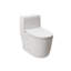 Toilette blanche compacte avec réservoir-IPX4 imperméable, ouverture automatique et siège chauffant