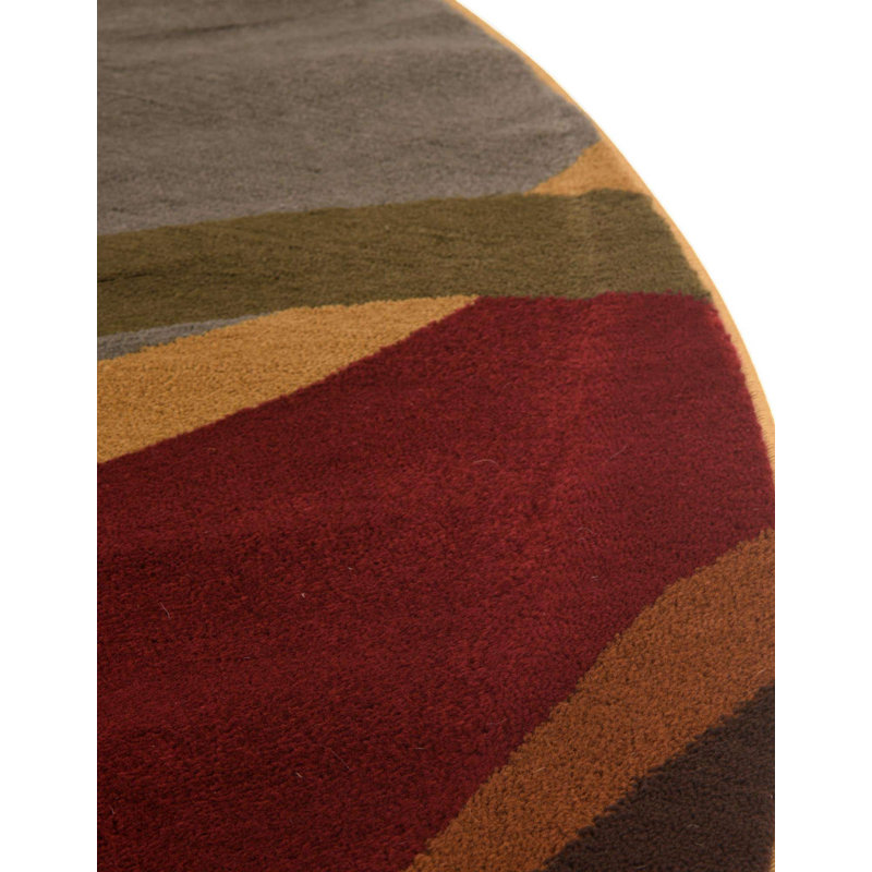 Abstract Area Rug, Oval 238.8cm x 304.8cm
