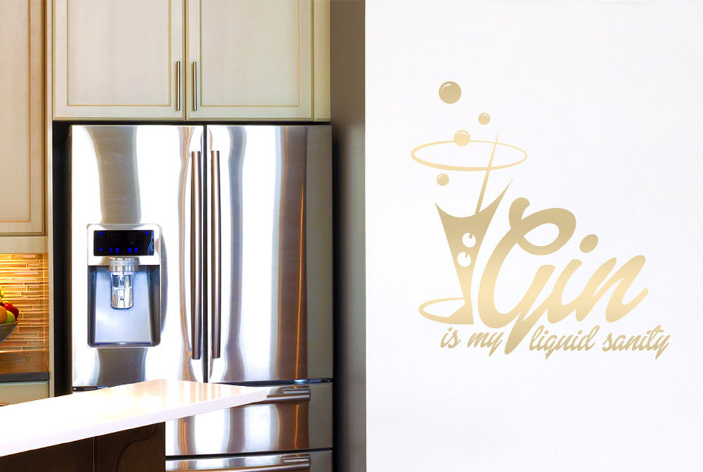 Gin Is My Liquid Sanity Wall Sticker