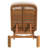 Kiren Outdoor Acacia Wood Chaise Lounge with 3-Position Reclining Backrest-129155633