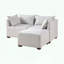 Repose-pieds modulaire moderne avec tissu performant