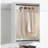 Devi White Wall Mounted Wood Closet System-1155360155