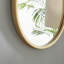 Roush Oval Shaped Metal Frame Mirror Simple Modern Design