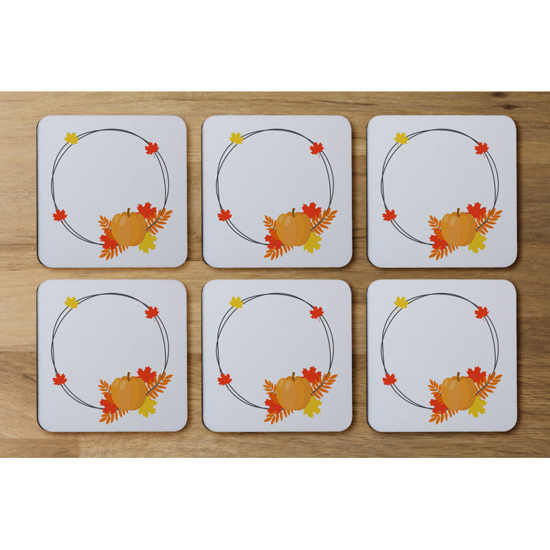 Square 6 Piece Coaster Set