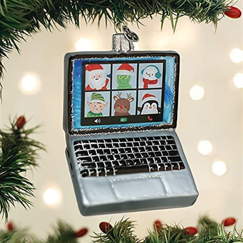 4.3 in. Glass Shatterproof Hanging Figurine Ornament