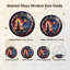 Panneau de fenêtre en verre pour décoration intérieure Fireworks Statue USA 250th Anniversary - H 12 po-126675996