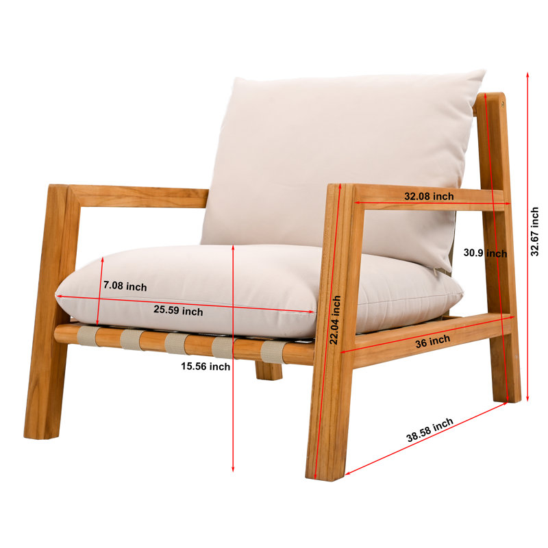 Trinidad Outdoor Teak Lounge Chair