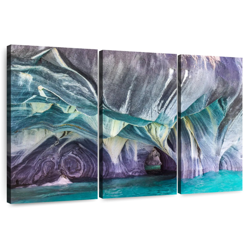 Alvord Marble Caves In Patagonia, 28" H x 45" W
