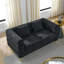 Assemblage noir 3 +, conception moderne simplifiée avec pieds métalliques, livraison rapide en entrepôt, capacité de siège de 250 lb, combinaison de 6 coussins inclus, fascination, livraison rapide, mousse