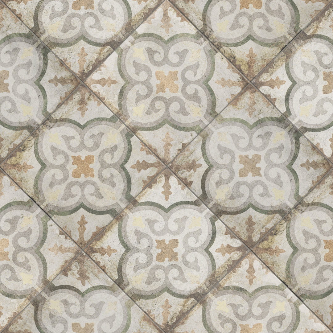 DAnticatto Decor Palazzo 9" x 9" Porcelain Wall & Floor Field Tile Merola Tile