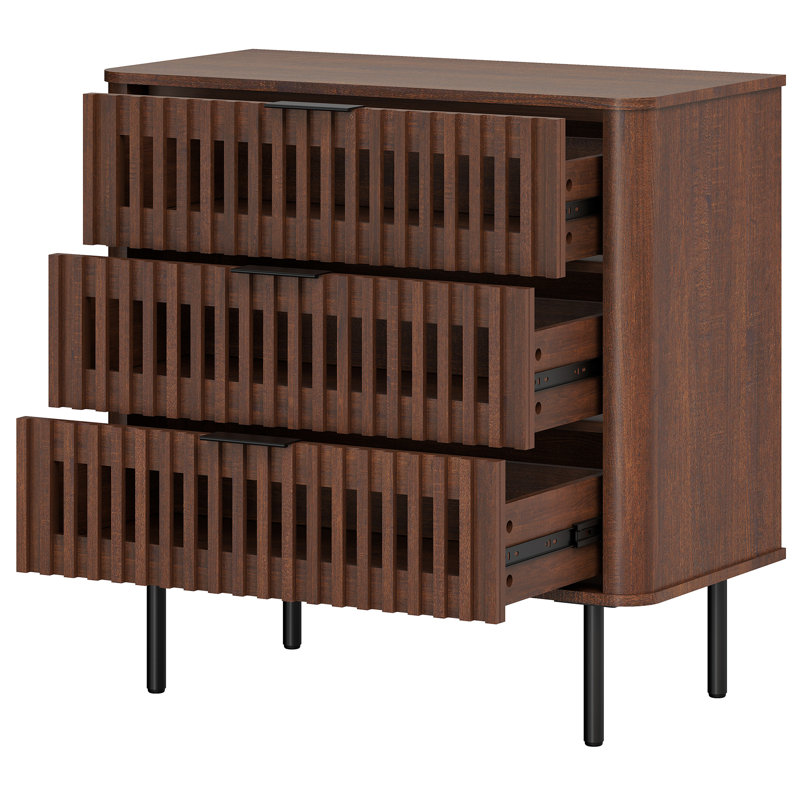 Meuble télé avec rangement 31,5 "pour téléviseurs de 43 po ou moins, Noyer