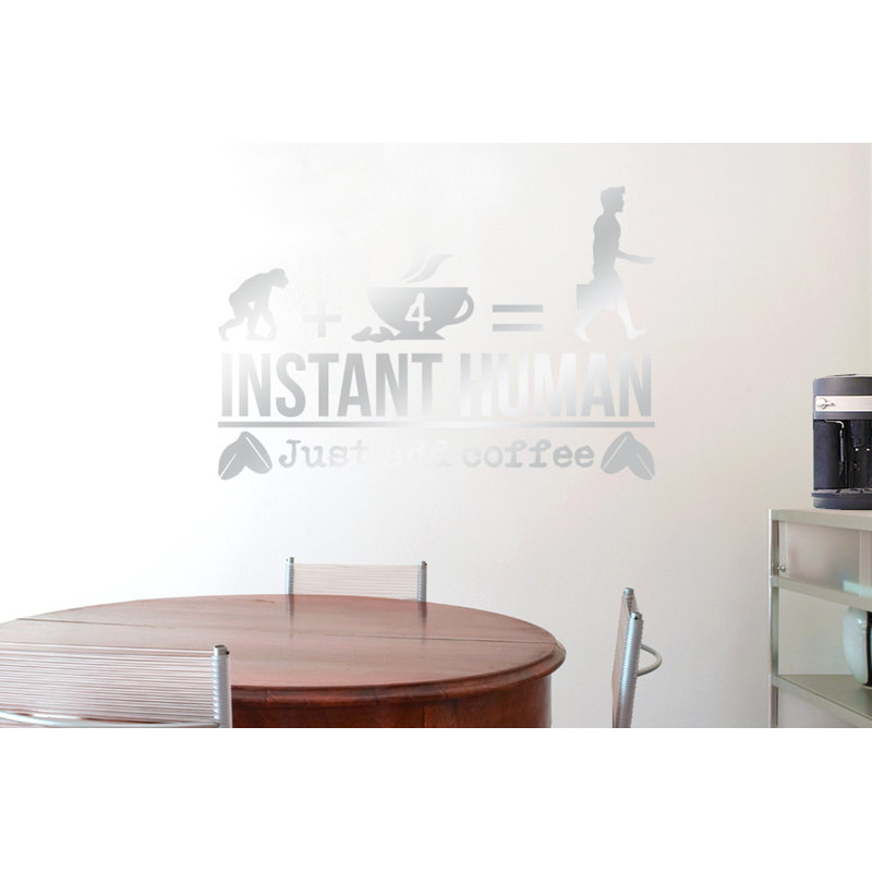 Food & Beverage Wall Decal, Large, Shiny Silver