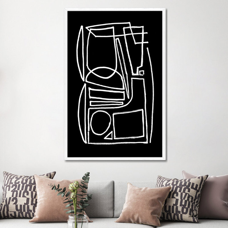 Stark by Dan Hobday - Print on Canvas, White Framed, 152.4cm H x 101.6cm W x 3.81cm D