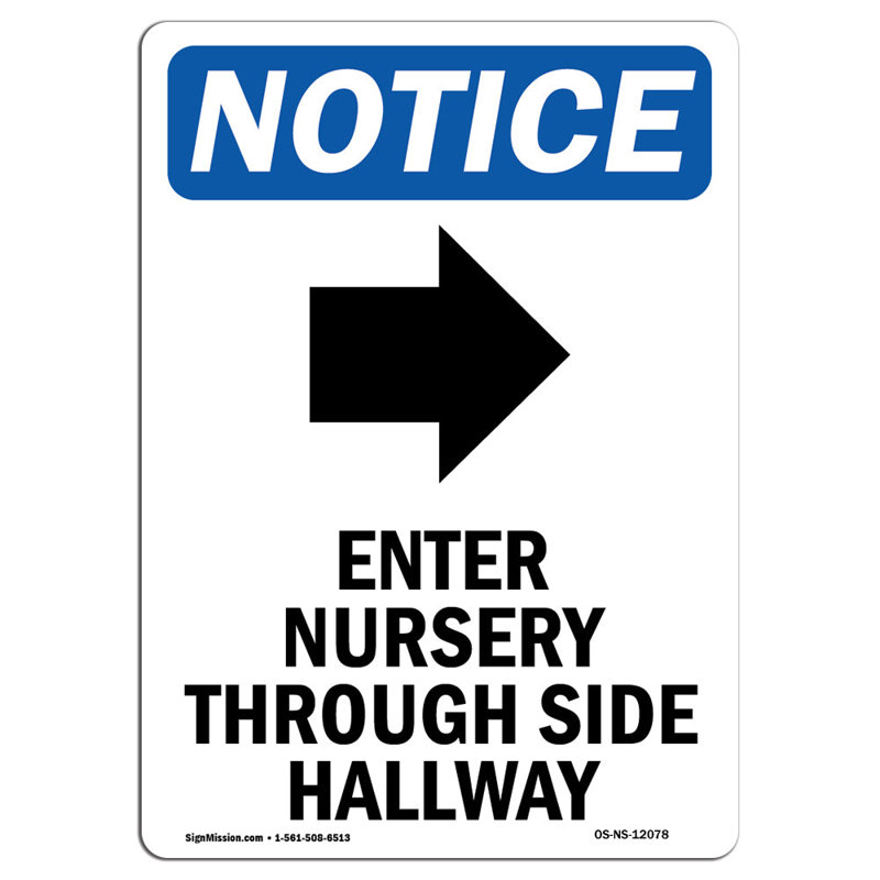 Enter Nursery Through Sign