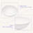 16"X16" White Ceramic Round Vessel Bathroom Sink