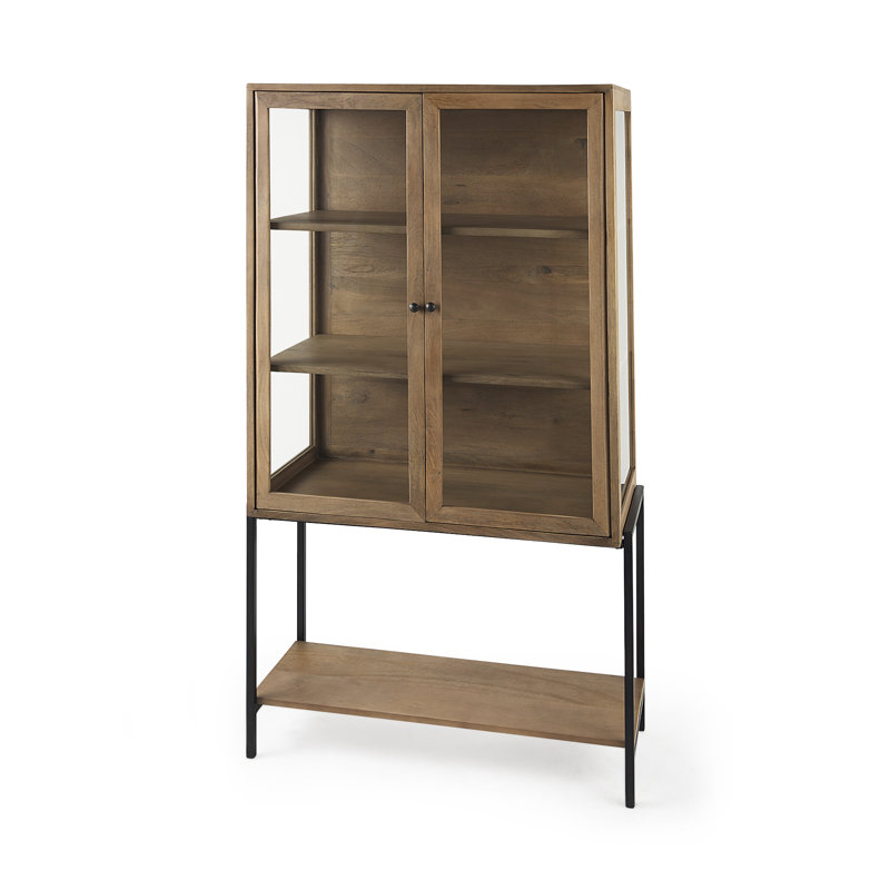 Arelius Curio Cabinet, Light Brown