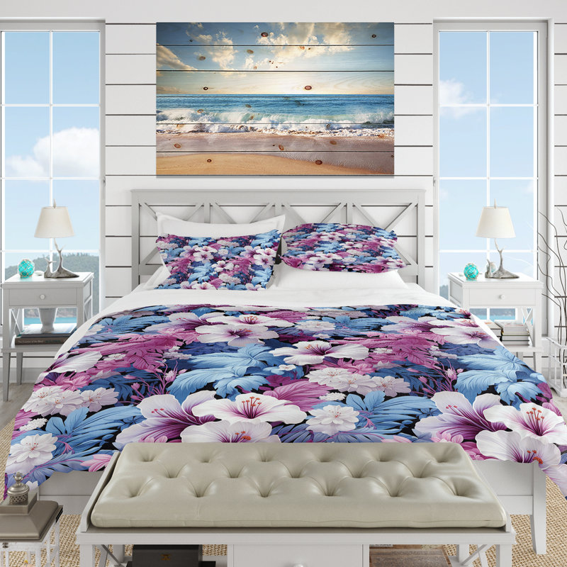 Ensemble de housse de couette Tranquil Dreamscape, Housse de couette pour très grand lit et 2 très