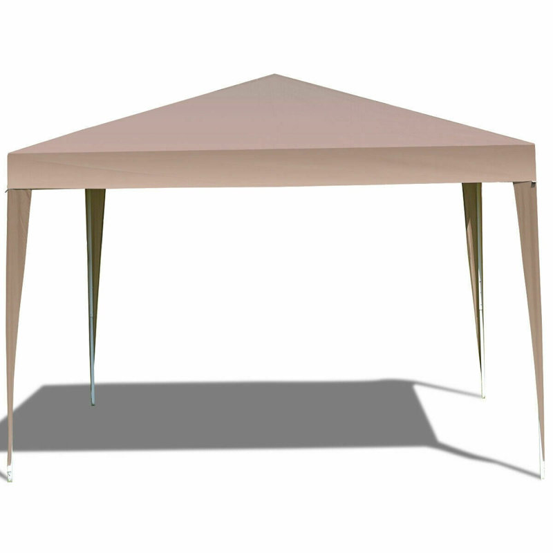 Rencher 3m x 3m Metal Pop-Up Gazebo, Coffee