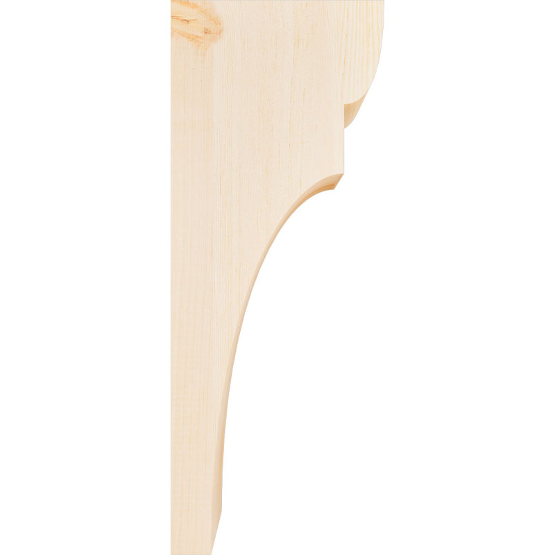 Yorktown Corbel, H 26 po x l 5,5 po x P 10 po, Sapin de Douglas, Lisse
