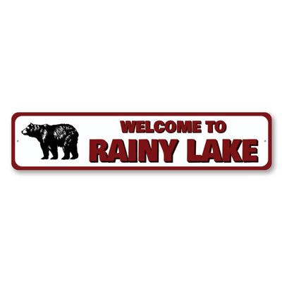 Welcome To Lake Name Aluminum Sign
