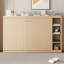 Lit escamotable double avec bibliothèque, naturel-107876825-107876822