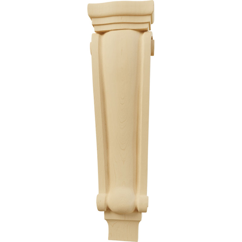 Support en bois / corbeau H 22 po x l 6,25 po x P 3 po, Aulne