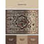 Tapis oriental moelleux moelleux en beige-1883990046