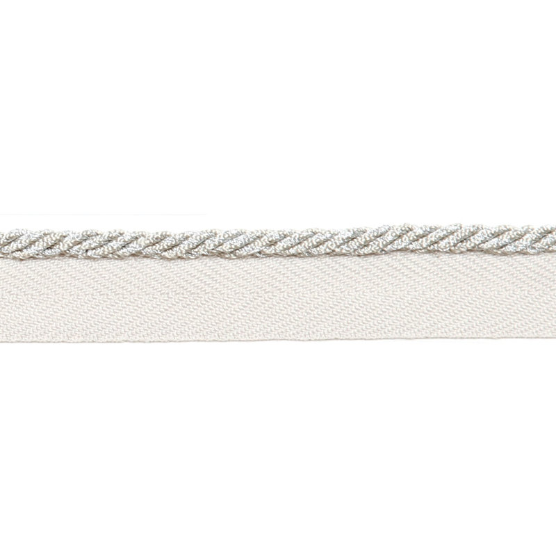 Tissu micro-cordon métallique, Blanc
