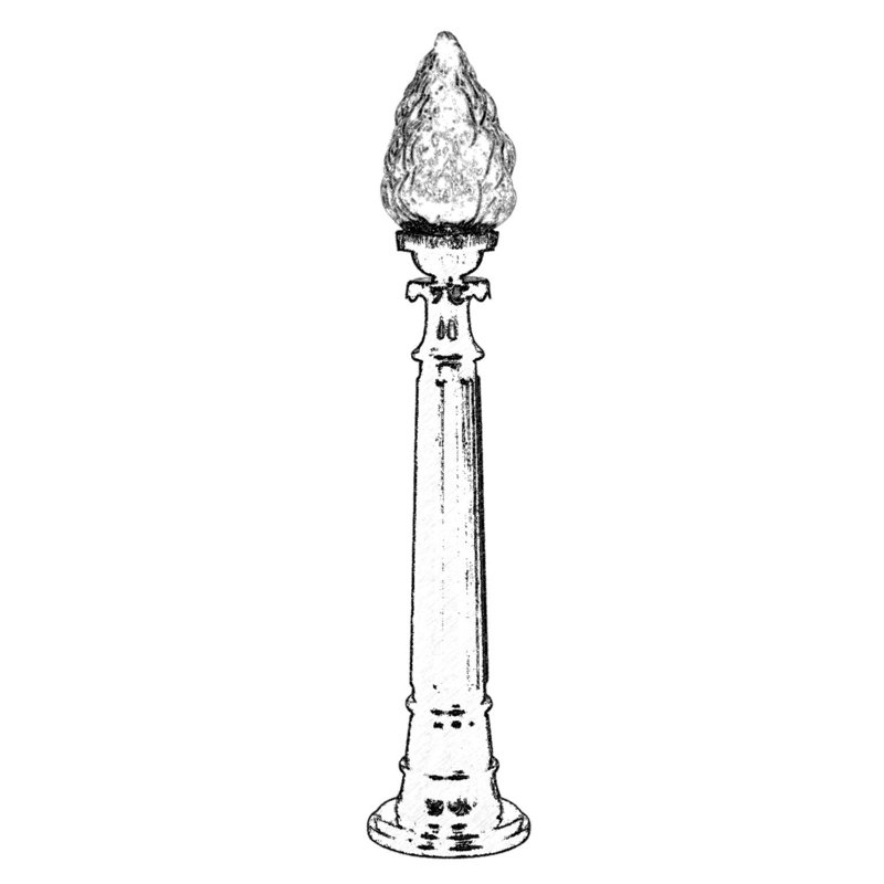 Aarjan Transparent Lamp Post (Full)