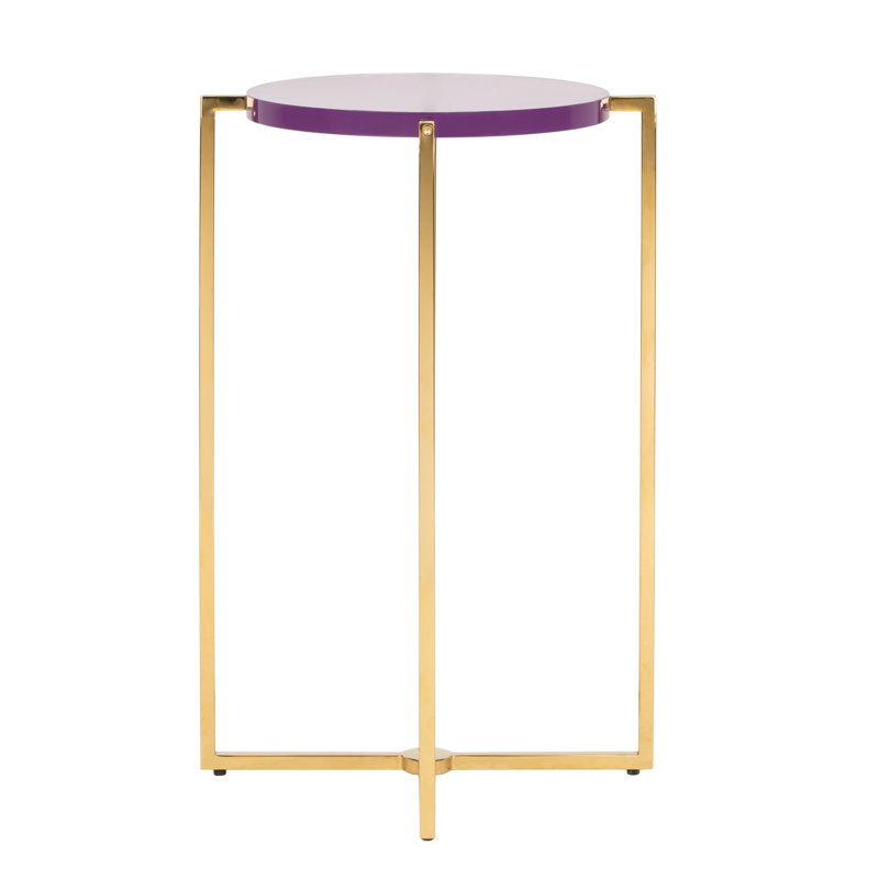 Grande table de bout en acrylique Pluto, Mauve