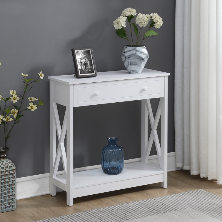 Lecenta 31.5'' 1 Drawer Console Table with Shelf