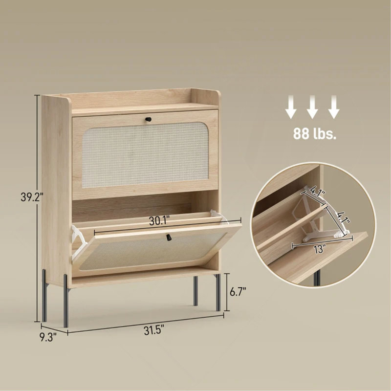 Armoire de rangement étroite pour chaussures, armoire à chaussures, armoire de rangement