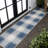 Sabine Traditional Farmhouse Bold Gingham Navy/Cream Indoor/Outdoor Rug-2034415597